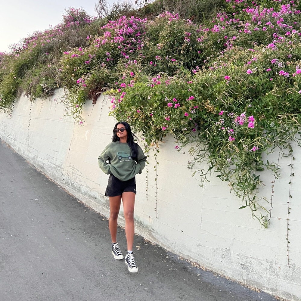 Range Rover Green Graphic Crewneck Sweatshirt